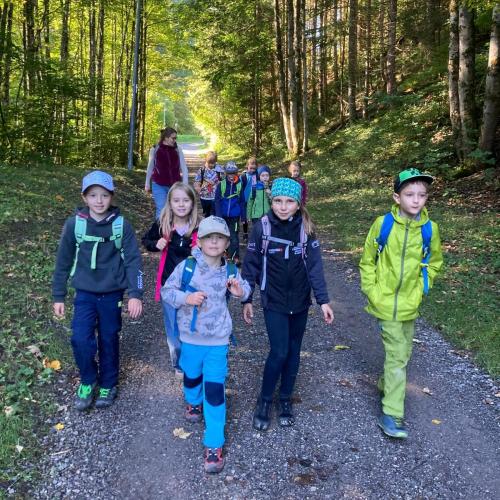 Kinder beim Wandern