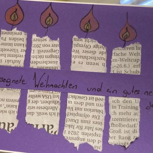 selbstgebastelte Weihnachtskarten