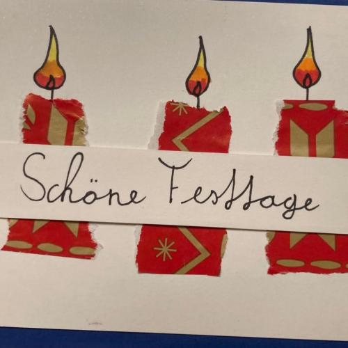 selbstgebastelte Weihnachtskarten