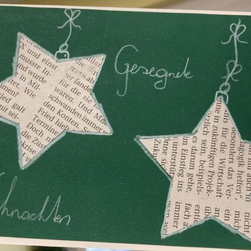 selbstgebastelte Weihnachtskarten