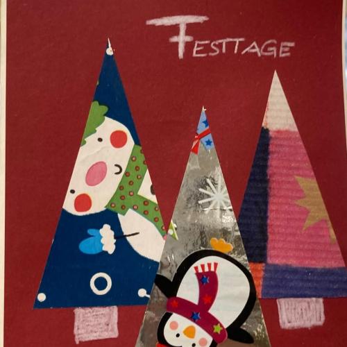 selbstgebastelte Weihnachtskarten