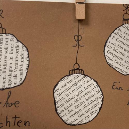 selbstgebastelte Weihnachtskarten