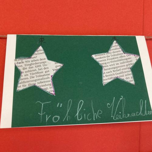 selbstgebastelte Weihnachtskarten