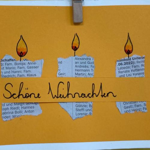 selbstgebastelte Weihnachtskarten