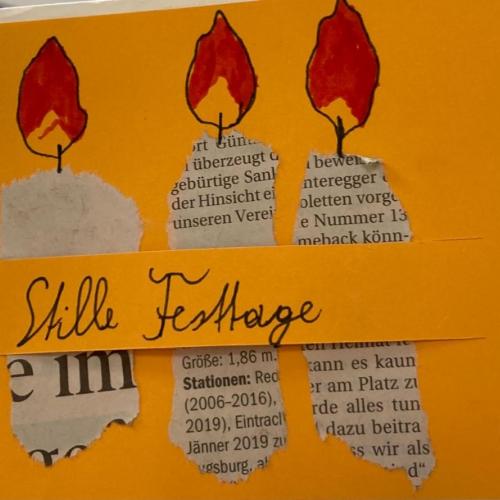 selbstgebastelte Weihnachtskarten