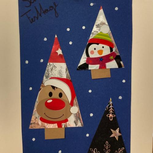 selbstgebastelte Weihnachtskarten