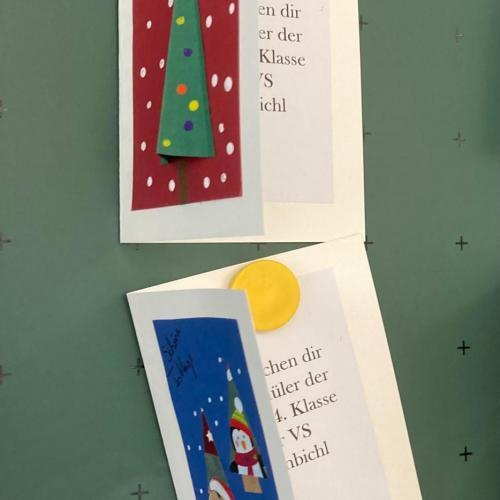 selbstgebastelte Weihnachtskarten